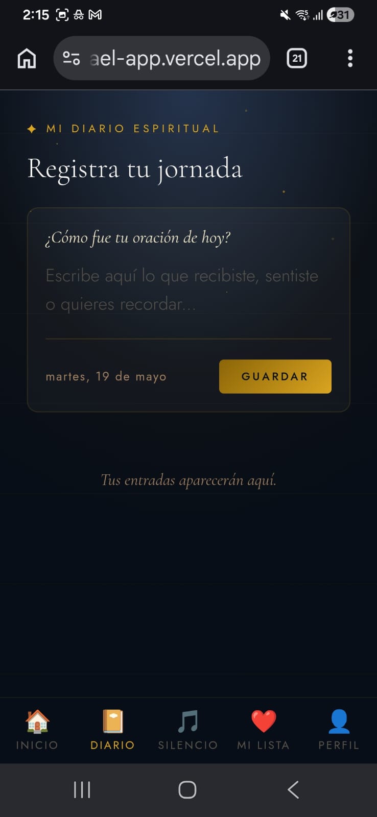 Reproductor de oración guiada
